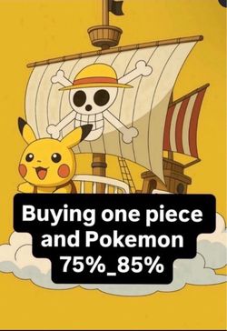 One piece and Pokemon Tcg