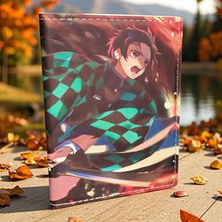 🔥⚔️ Tanjiro Kamado Flame Resolve Passport Wallet ⚔️🔥