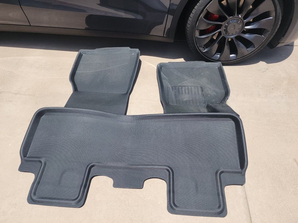 Tesla Model Y Three Peice All Weather Floor Mats