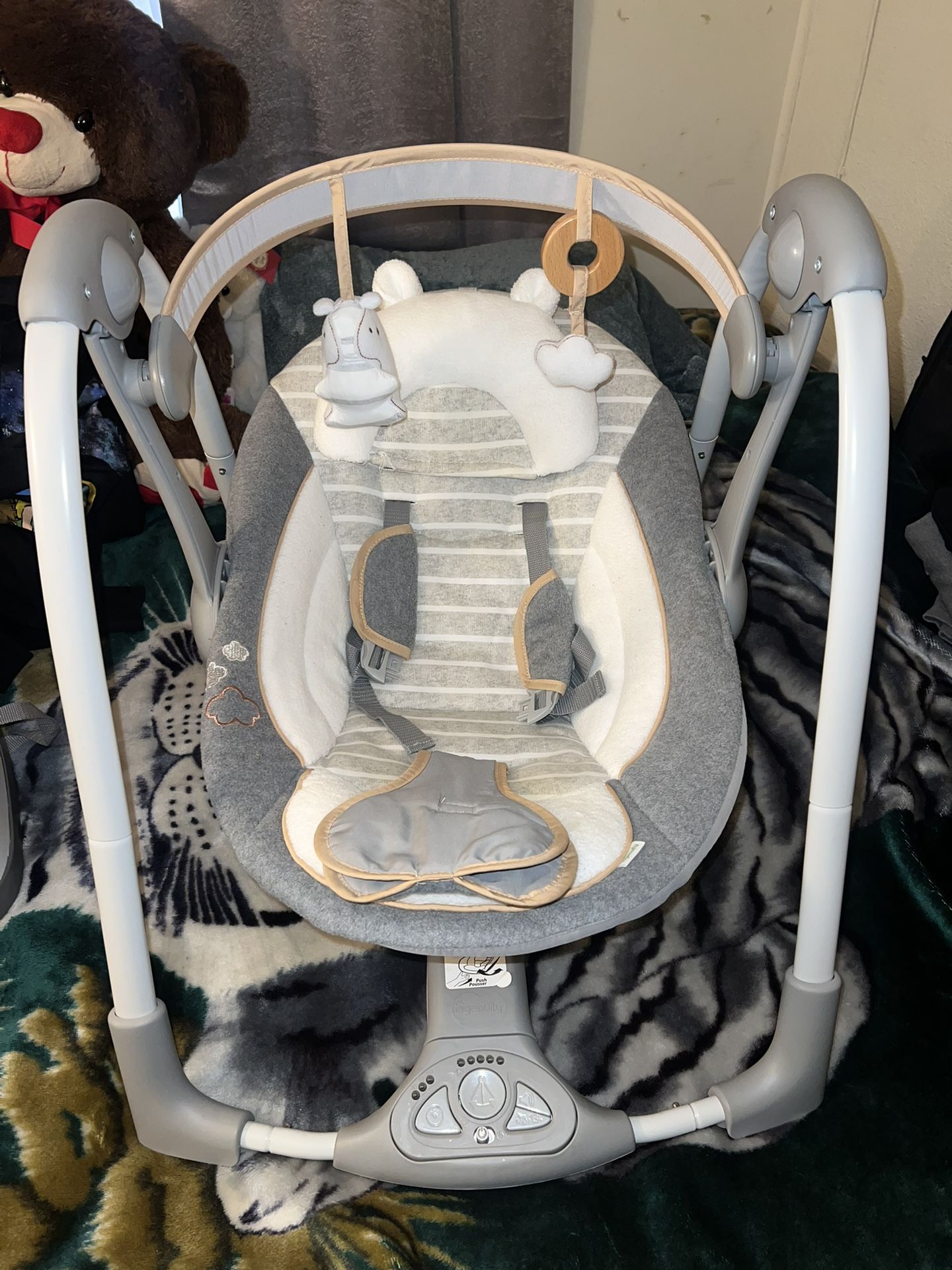 Ingenuity Boutique Collection Swing 'n Go Portable Baby Swing