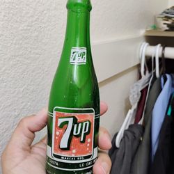Vintage 7 Up Bottle rare Mexico 1965