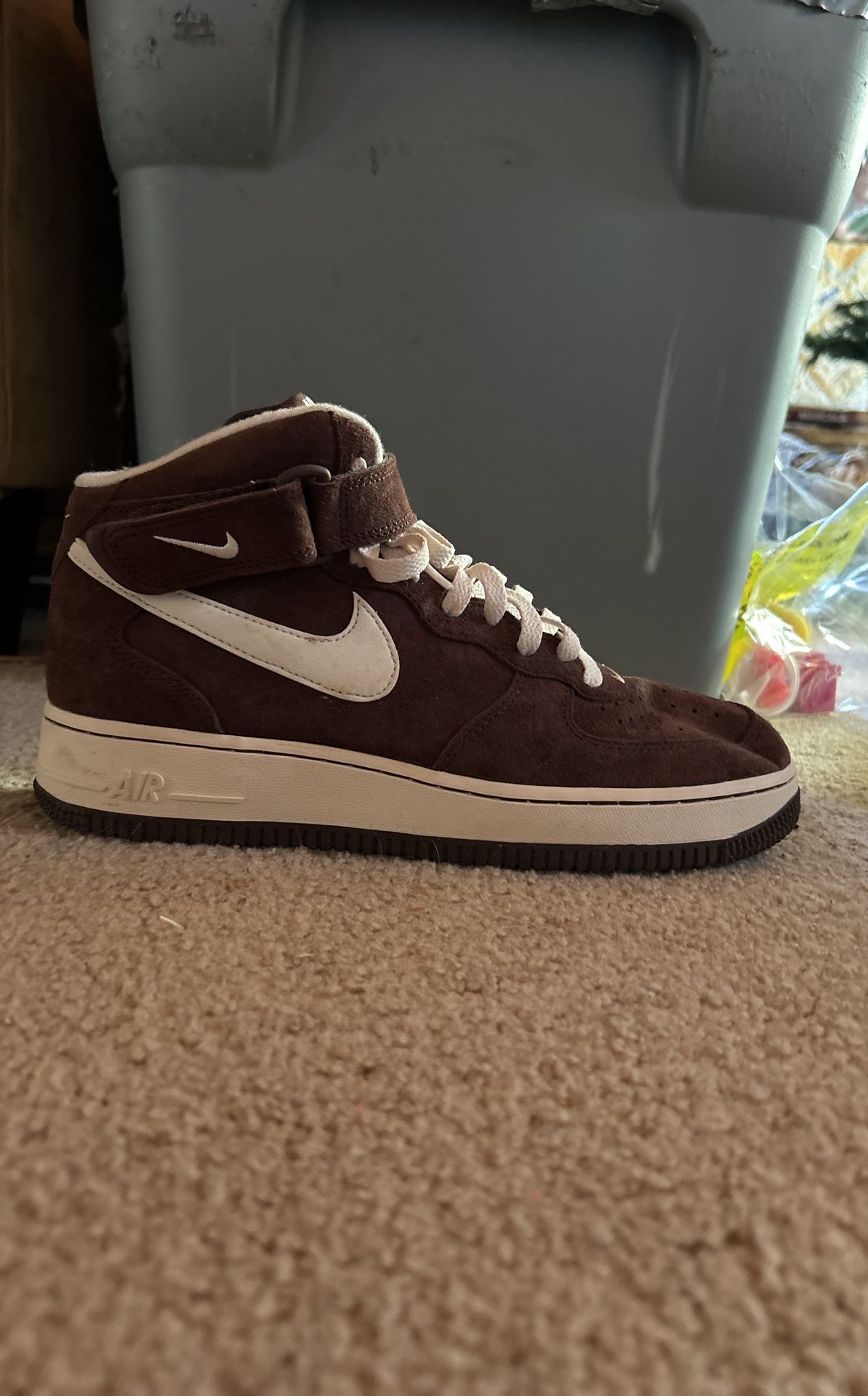 Nike Air Force 1 Milk Chocolate Slightly Used But In Good Conditions