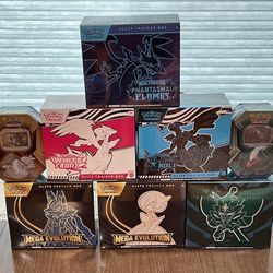 Pokemon ETB Factory Sealed 6 Box Lot