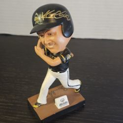 Kole Calhoun signed Minor League Bobblehead. Inscribed, "BUMBLE" retired. MLB.