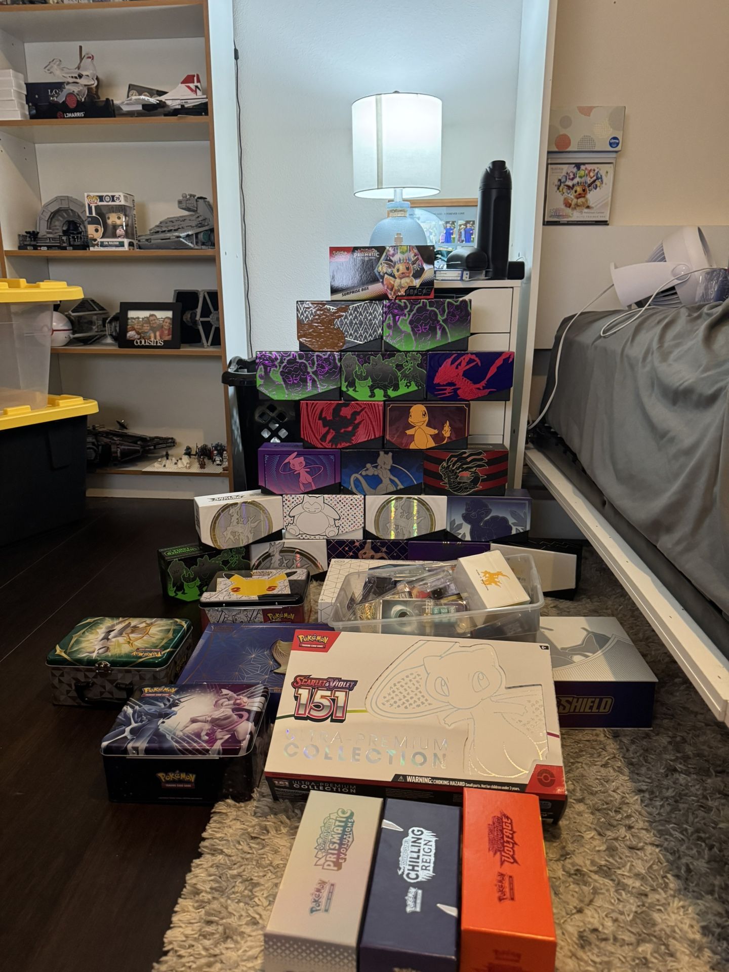 9,000+ Pokémon Cards – Reverse Holos, ETBs, Premium Boxes, Accessories – $600 OBO