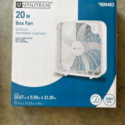 Box Fan 20 Inch New: 2nd One
