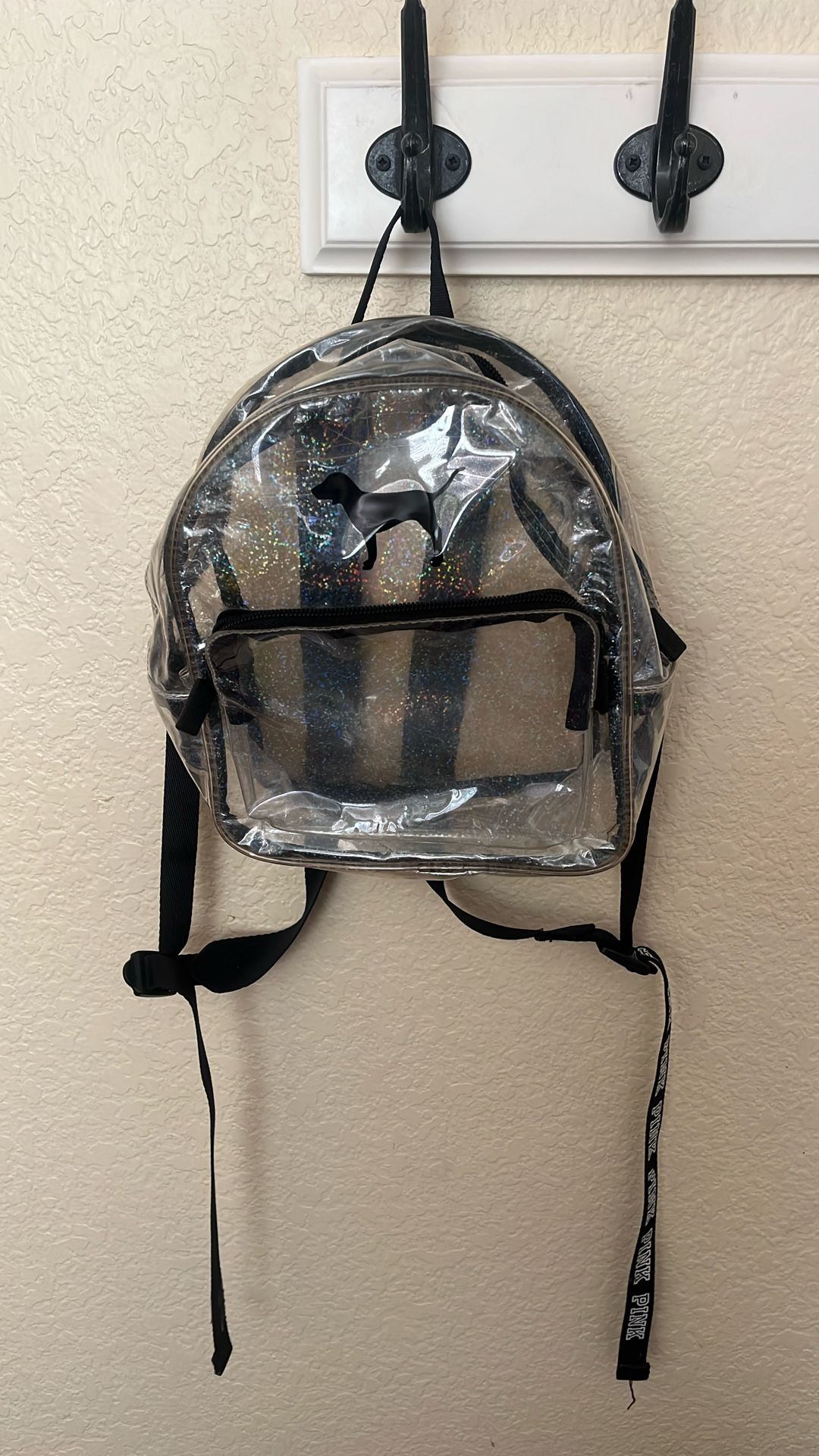 VS PINK clear stadium backpack