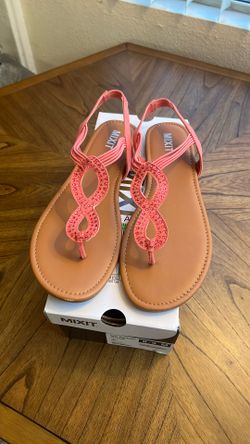 Pink Sling Back Sandals