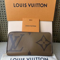 Louis Vuitton Reverse Monogram Giant Zippy Wallet Box and Dust Bag