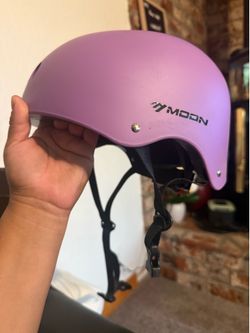 Moon New Model No. MTV12 Matte Purple 💜 Size 58-61 CM Snowboard All Sports Helmet Moon