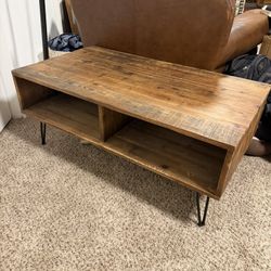 Wood coffee table