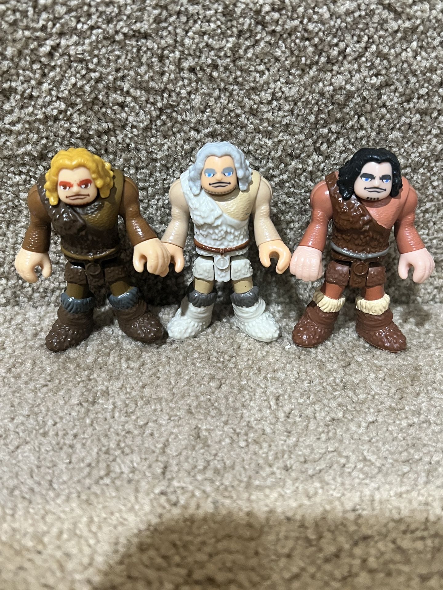 Imaginext Replacement Figures for Ultra T-Rex Ice Dinosaur Caveman lot of 3