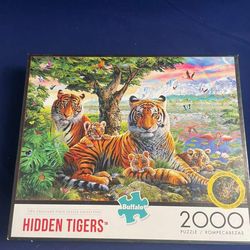 Buffalo Games “Hidden Tigers” 2000 piece jigsaw puzzle