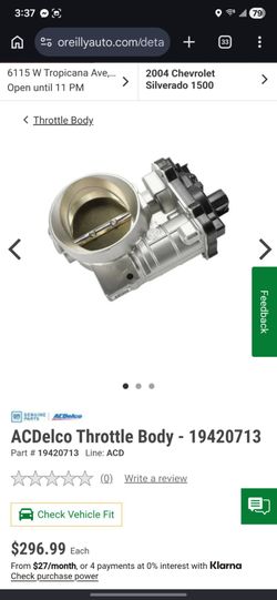 Electric throttle body for 2002-2007 chevy
