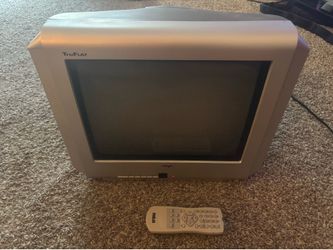RCA TruFlat 14" CRT TV Retro Gaming Television Model 14F512T W/ Remote