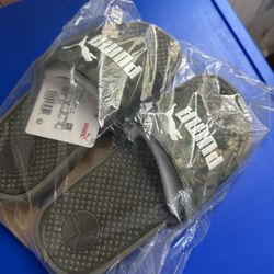 Puma Camo Kids Sandals Size|2C New Condition 