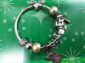 Bangle Bracelet - Silver 36.5 grams 7 inch