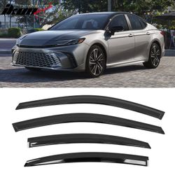 Fits 2025-2026 Toyota Camry Tape on Window Visors Vent Rain Sun Wind Guard Deflector