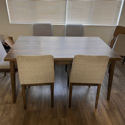 Table and 4 chairs
