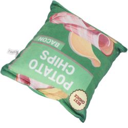 Potato Chips Plush Dog Toy, Built in Rattling Paper Toy, Home Safe Squeaky Squeak Toys Bite Snack Bag for Puppy Chip