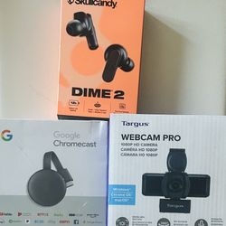 Electronics Google Chrome Cast Web cam headphones