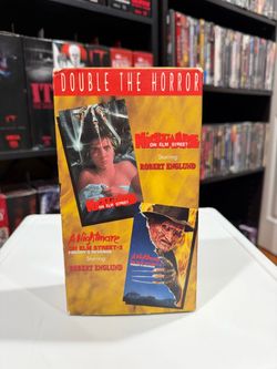 Nightmare on Elm Street 1&2 Vhs  Horror movies