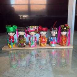 6-Piece Wawa Chinese Doll Set