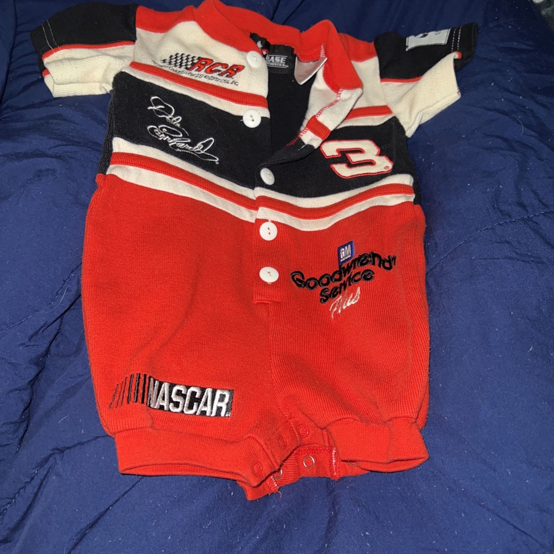 Vintage Dale Earnhardt NASCAR Baby 12M Bodysuit Outfit