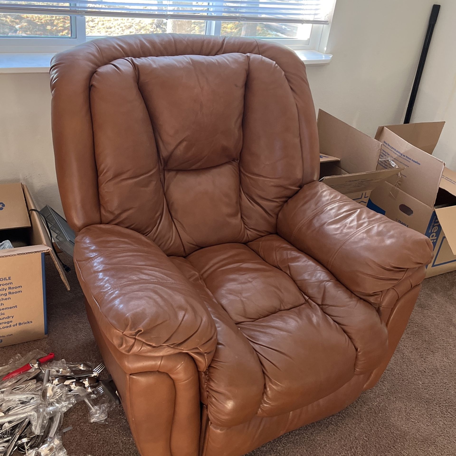 Leather Rocking Recliner