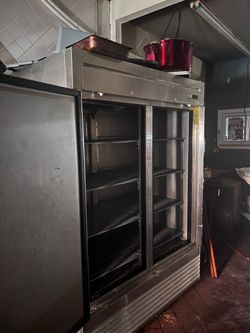 Commercial double door refrigerator