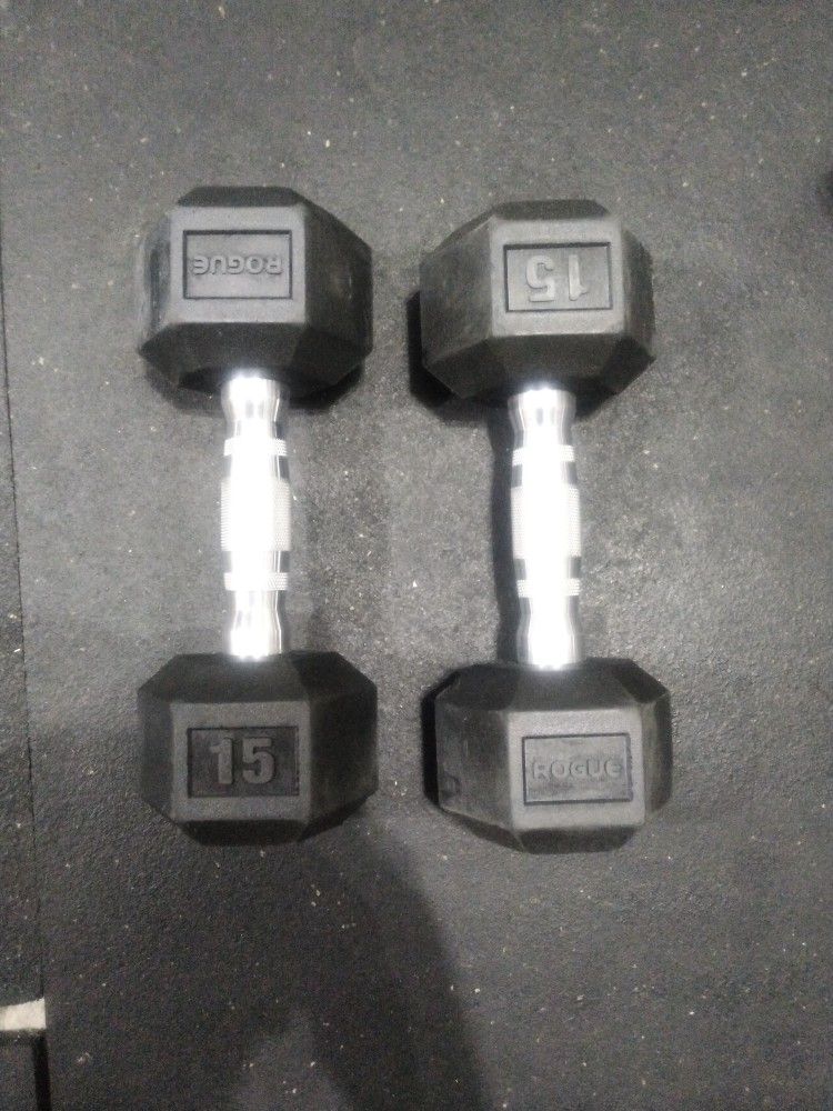 15lb Rouge Dumbbells 