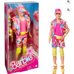 Barbie The Movie In-Line Skating Outfit Collectible Ken Doll with Visor, Knee Pads & Inline Skates