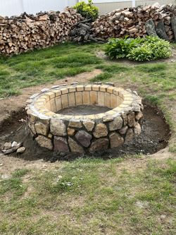 Outdoor Fireplaces And Living Area