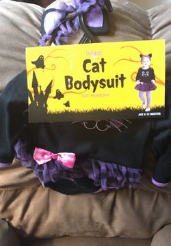 Infant Cat Bodysuit Costume. Size 6-12M. Brand New.