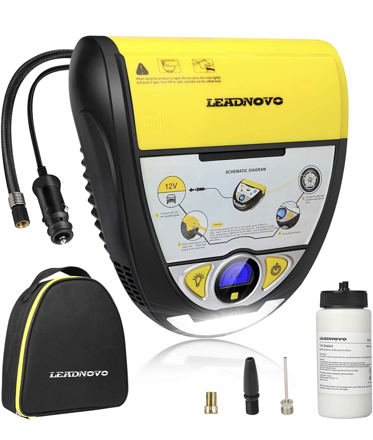 Portable Air Compressor Tire Repair