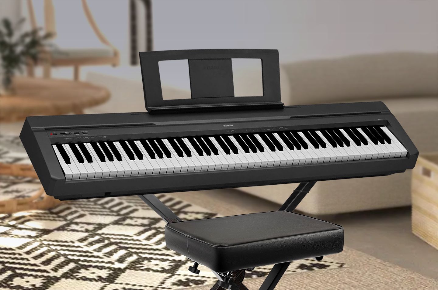 Yamaha P-71 88-Key Portable Digital Keyboard With Stand
