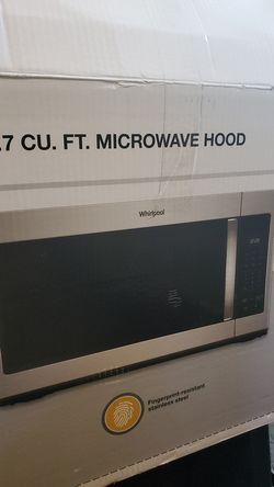 Whirlpool microwave hood, new in Box highly rated