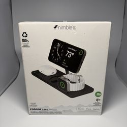 Nimble Podium Wireless Charger 3-in-1 MagSafe for Apple AirPods, Watch, iPhone