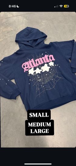 Spider Hoodie Navy Atlanta