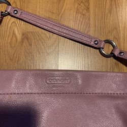 Coach Pomegranate Leather Carley Shoulder Bag