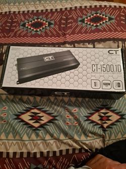 CT Sounds 1500 watts RMS amplifier, new