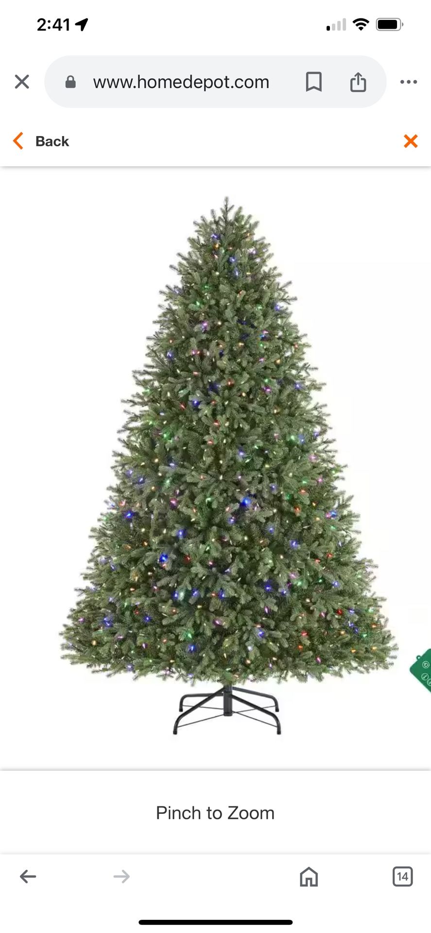 7.5 PRE-LIT LED GRAND FIR - Supernova Color Changing Tree
