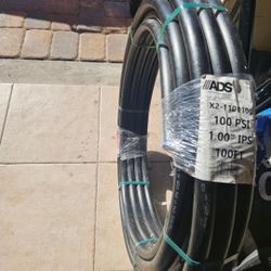 ADS 1-in. X. 100ft ,  160 Psi Polyethylene Pipe