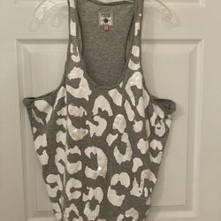 Victoria Secret Pink SZ Large Sequins On White Design 