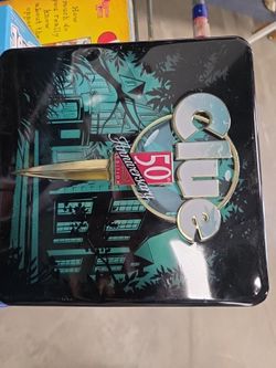 Clue 50th Anniversary Edition Board Game Tin Mystery Complete 8-11 Years 3 Pl…