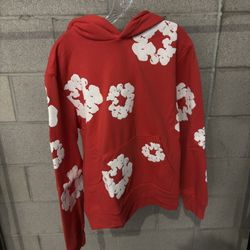 Denim tears hoodie red 