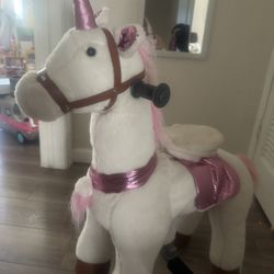 Magical White Unicorn Pony