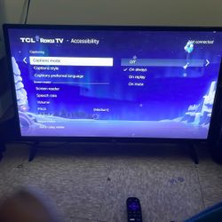 32 Inch TLC Tv & Roku With Remote 