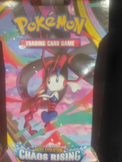 Brand new, factory-sealed Pokémon Trading Card Game Mega Evolution: Chaos Rising booster packs.