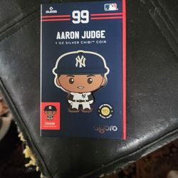 Aaron Judge 1oz .999 fine Silver Ultra Rare Away Uniform